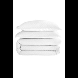 Scott Living Laredo Jacquard Comforter Set King White